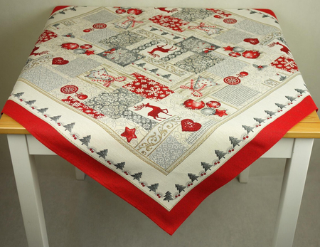 Serweta gobelinowa świąteczna 100x100 - SW293