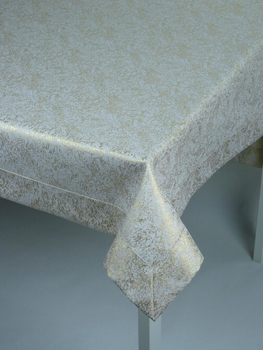 Świąteczny obrus "Marmurek" złoty - mankiet