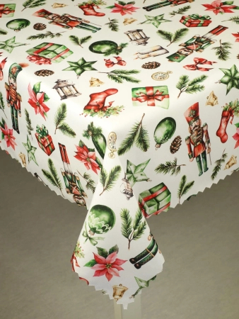 Obrus świąteczny na Boże Narodzenie SW22 - ząbek