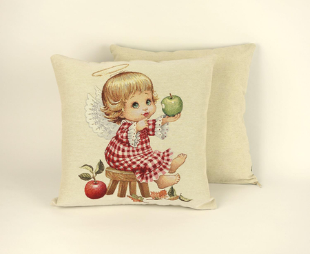 Poszewka gobelinowa Aniołek z jabłkiem