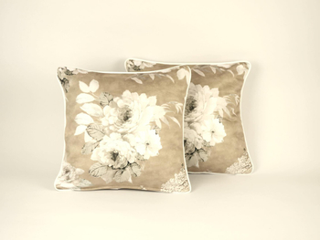 Poszewka welwetowa - Ginebra - beżowa