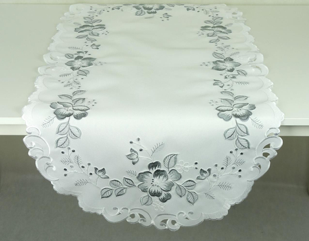 Bieżnik haftowany w kwiaty  60x120 -  5369s