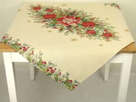 Serweta gobelinowa świąteczna 100x100 - Gwiazda betlejemska