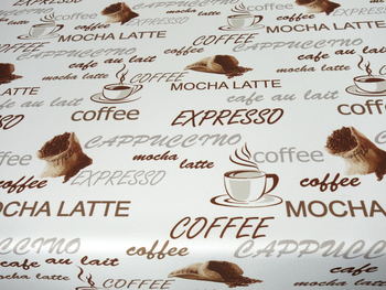 Tkanina obrusowa drukowana "Kawa 6"