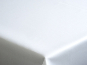Tkanina obrusowa Gładka - biała- szerokość 320 cm