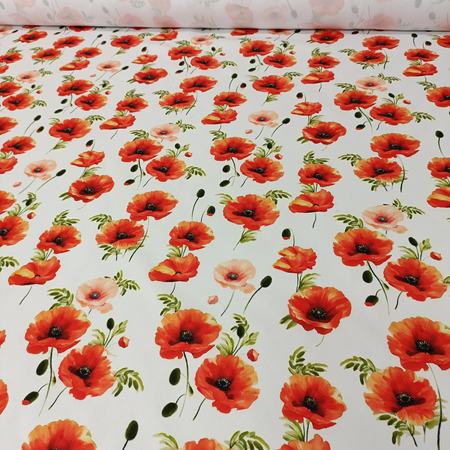 Tkanina obrusowa drukowana "Maki 4"