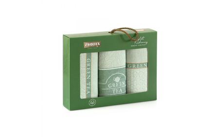 Komplet kuchenny Green Tea Zielony 50x70 cm 3 szt.
