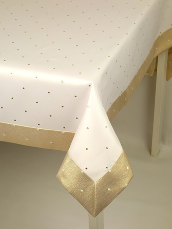 Obrus Kropka złota - mankiet