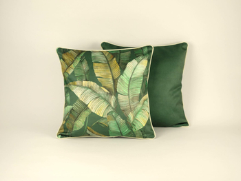 Poszewka welwetowa - Makena Venezia - zielona