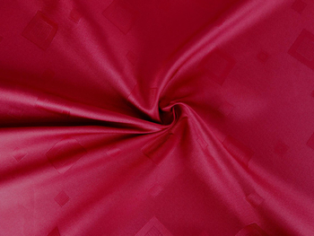 Tkanina obrusowa plamoodporna "Romby bordowe"