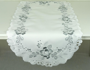 Bieżnik haftowany w kwiaty  60x120 -  5369s