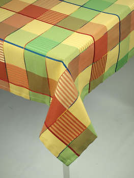 Obrus w kratkę 7x7 cm Kolorowy - podszyty