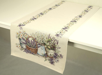 Bieżnik gobelinowy  45x140 - lawenda 20