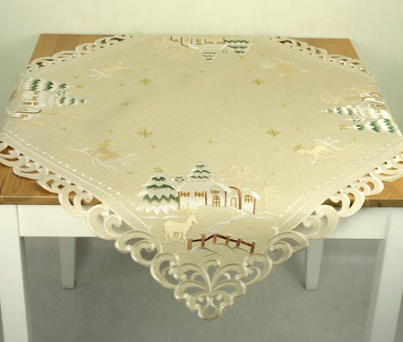 Bieżnik haftowany świąteczny 85x85 cm - 8837