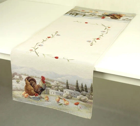 Bieżnik gobelinowy 40x100 - Kurnik 2