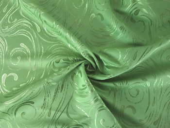 Tkanina obrusowa plamoodporna "Powój pałacowy" - oliwka