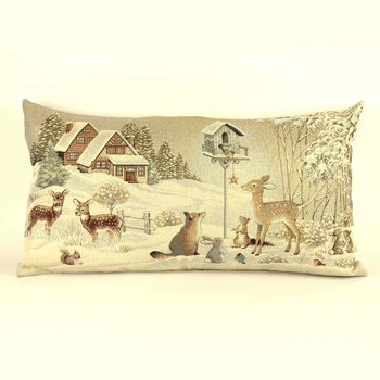 Poszewka gobelinowa zimowa SW235C - 45x80 cm