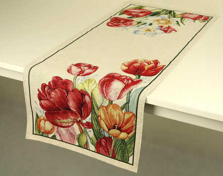 Bieżnik gobelinowy 40x100 - tulipany