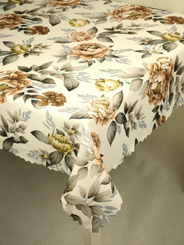 Obrus kolorowy "Piwonie 15", Koło średnica 110 cm