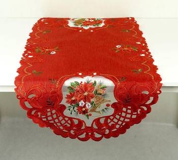 Bieżnik haftowany świąteczny 60 x 120 cm - 8142R