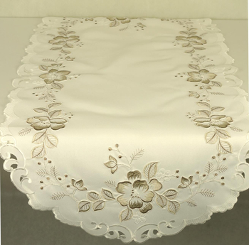 Bieżnik haftowany w kwiaty  60x120 -  5369E