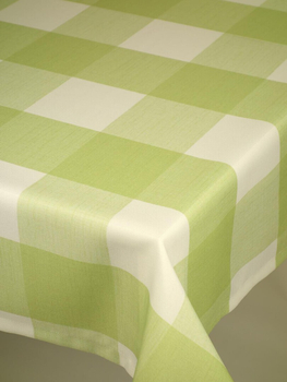 Obrus "Kratka 11x11 cm" zielony - podszyty