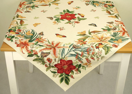 Serweta gobelinowa 100x100 - Lilie