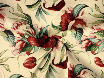 Tkanina gobelinowa Kwiaty - szerokość 280 cm