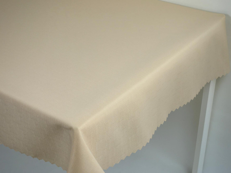 Obrus gładki "Len" beżowy 5040 - ząbek