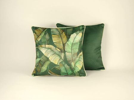 Poszewka welwetowa - Makena Venezia - zielona