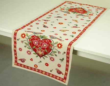 Bieżnik gobelinowy 40x100 - ludowy