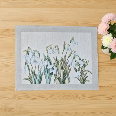 Podkładka obiadowa gobelinowa 40x50 cm - Przebiśniegi