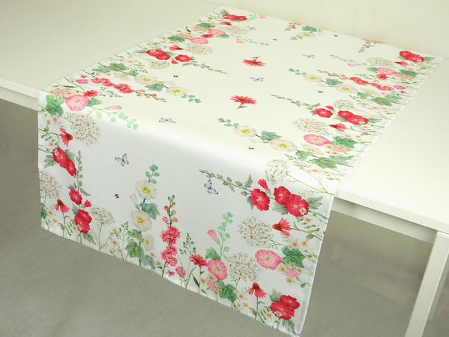Bieżnik kolorowy z nadrukiem 60x120 cm P111