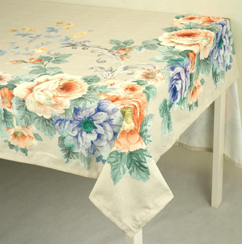 Obrus kolorowe róże 210x150 cm