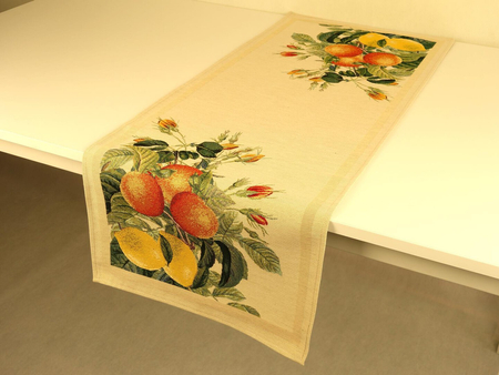 Bieżnik gobelinowy 40x100 - cytryny 4