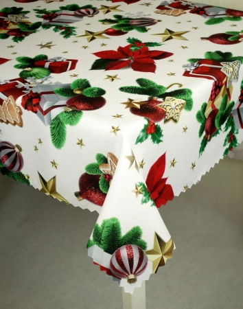 Obrus świąteczny na Boże Narodzenie SW16 - ząbek