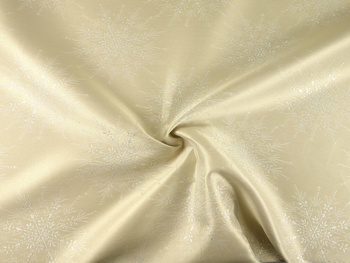 Tkanina obrusowa świąteczna "Polaris - beżowy"