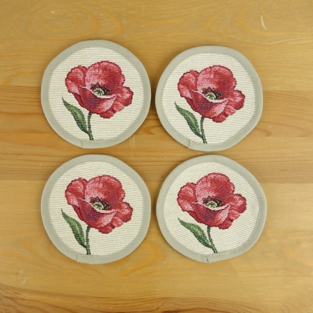 Zestaw serwetek pod filiżankę średnica 11 cm - Maczek