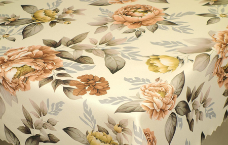 Tkanina obrusowa drukowana "Piwonie 15"