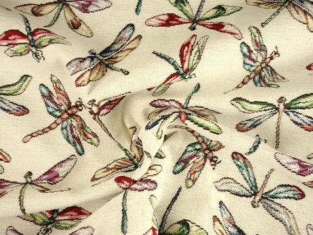 Tkanina gobelinowa Ważki - szerokość 280 cm