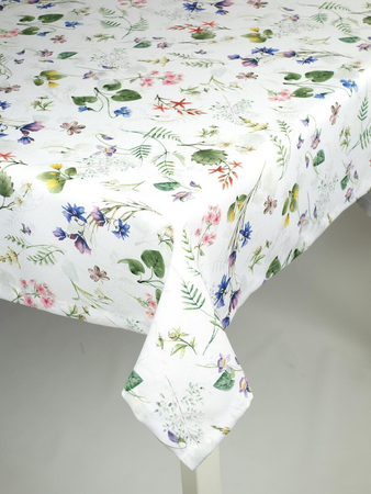 Obrus "Fiołek" - podszyty, Kwadrat 110 x 110 cm