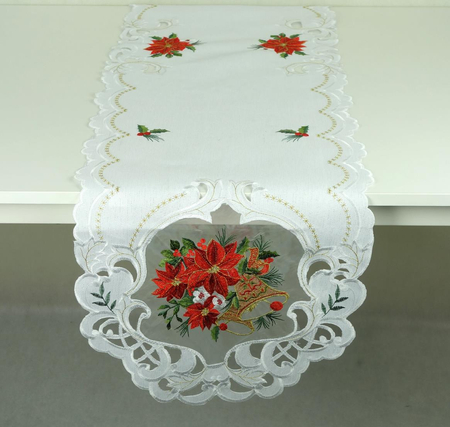 Bieżnik haftowany świąteczny 40 x 180 cm - 8142