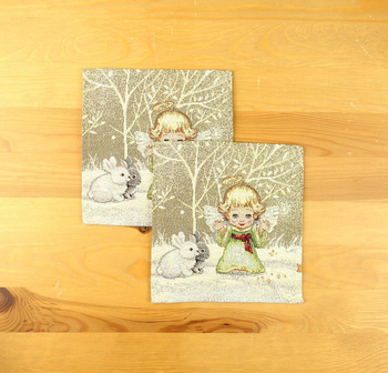 Serwetka świąteczna gobelinowa 18x18 cm - SW231