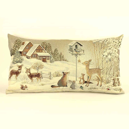 Poszewka gobelinowa zimowa SW235C - 45x80 cm