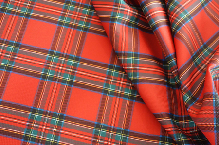 Tkanina obrusowa świąteczna Krata SW15