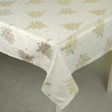 Obrus świąteczny Złoty dzwonek - podszyty