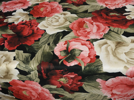 Tkanina obrusowa drukowana "Róże 22"