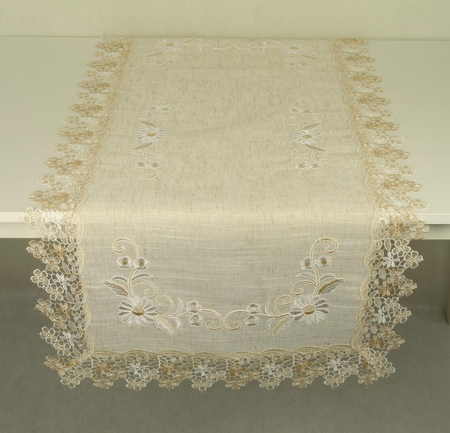 Bieżnik haftowany z gipiurą 60x120 -  273A