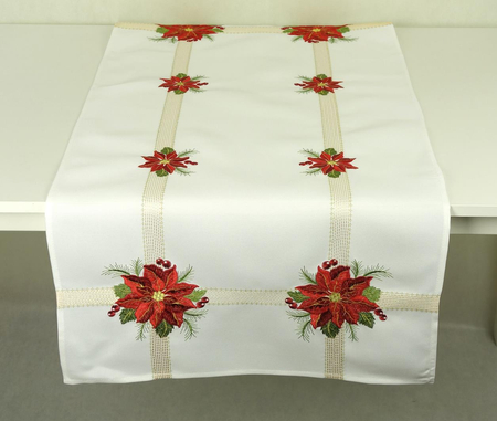 Bieżnik haftowany świąteczny 60 x120 cm - SH49