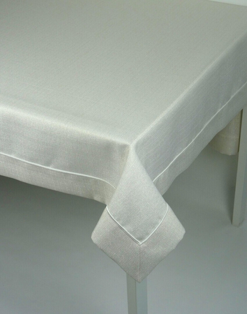 Świąteczny obrus "Astra" złoty - mankiet z wypustką